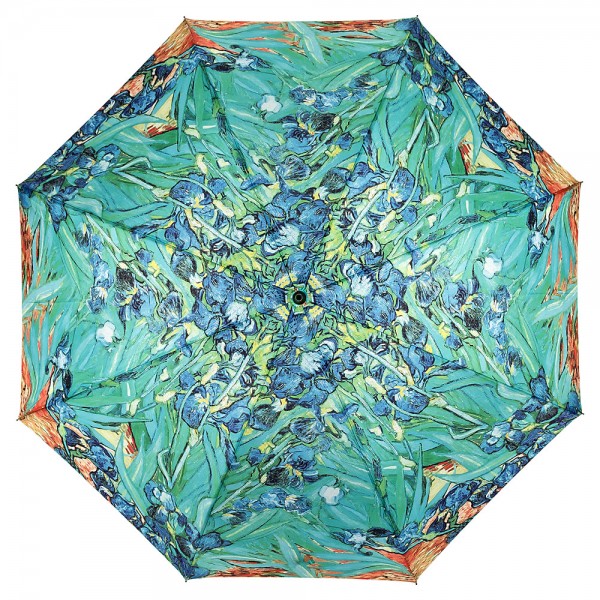 Umbrella Automatic Motif Art Flower Vincent van Gogh: Irises