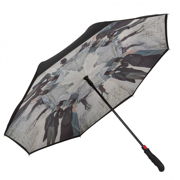 Automatic Umbrella Gustave Caillebotte "Rainy Paris", FlicFlac