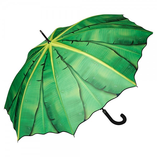 Regenschirm Automatik Bananenblatt