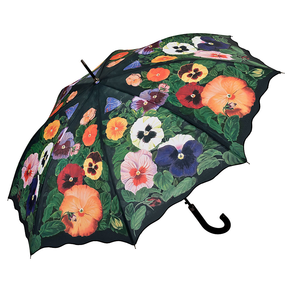 Damen Regenschirm Auf-Automatik Stockschirm Blume groß stabil bunt Flower 