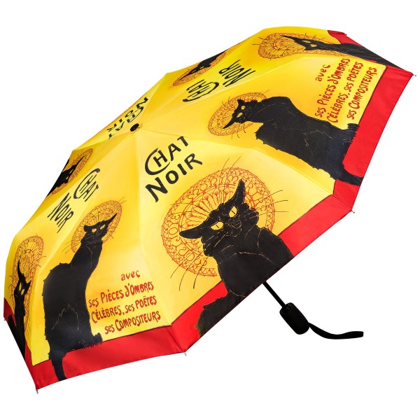 Folding Pocket Umbrella Auto-open-close Chat Noir Cat