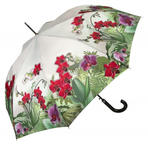Regenschirm Automatik Blumen Orchideen