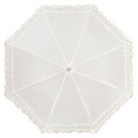 Vorschau: Regenschirm Sonnenschirm Hochzeitsschirm Rüsche Mary, ecru Vorschau: Regenschirm Sonnenschirm Hochzeitsschirm Rüsche Mary, ecru