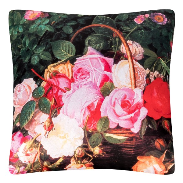 Cushion 40 x 40 Wiliam Hammer Basket of Roses