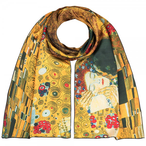 Long Scarf Satin Gustav Klimt: The Kiss
