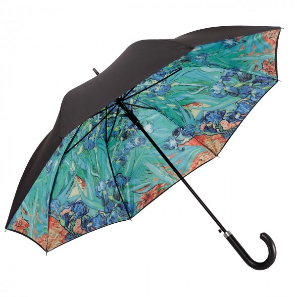 Regenschirm Kunst Blumen Motiv Vincent van Gogh Iris, doppelt bespannt