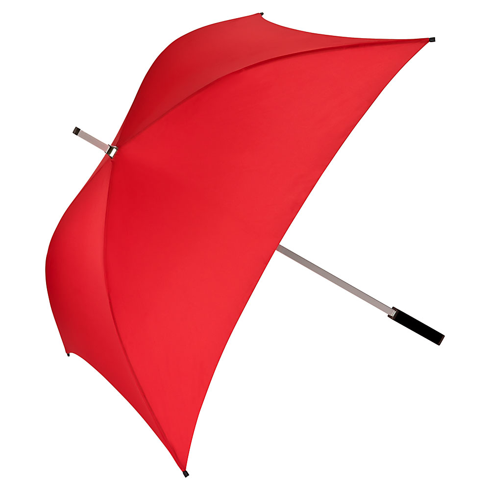 Schirme VON Wir | Schirme quadratisch REGENSCHIRME einfarbig - Regenschirm rot Charlie | LILIENFELD | lieben