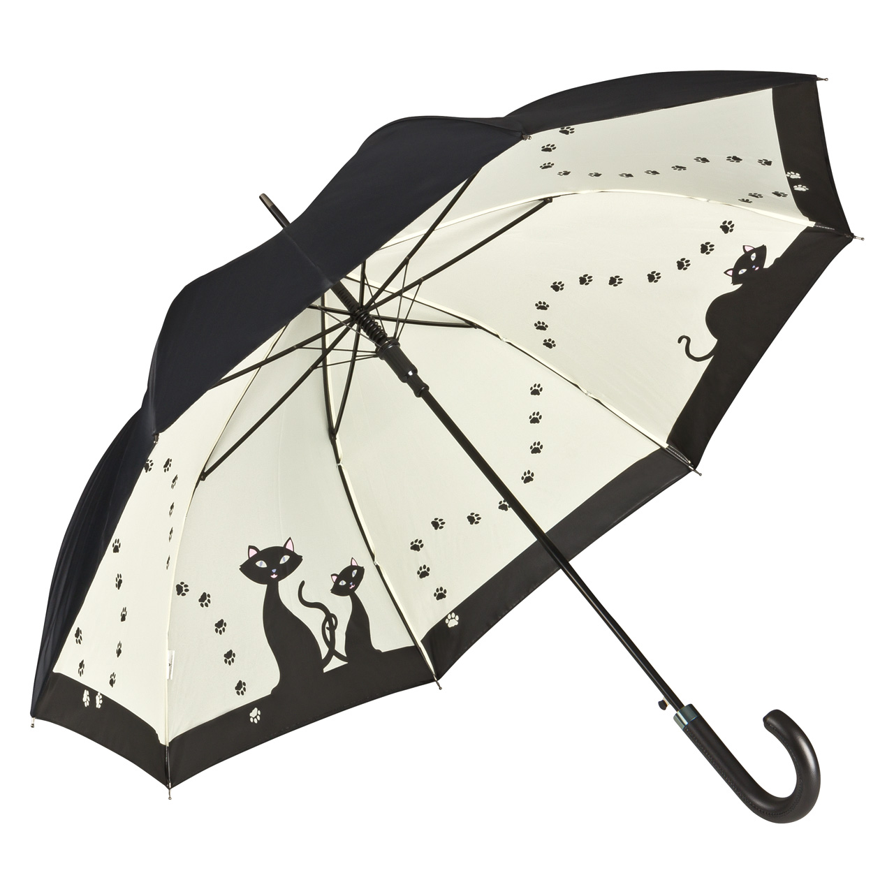 Von Lilienfeld Regenschirm Doppelt Bespannt Automatik Schwarze Katzen