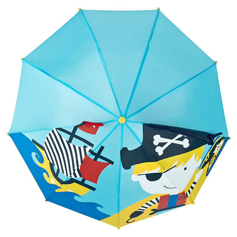 Regenschirm Kind Seeräuber bunt Motiv leicht Junge Mädchen stabil 3D Kids Pirat 