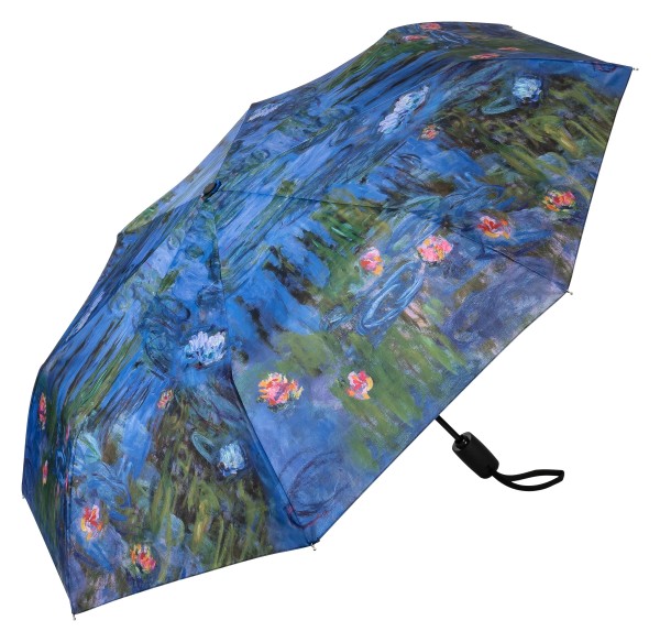 Folding pocket umbrella auto-open-close telescopic Claude Monet: Waterlilies