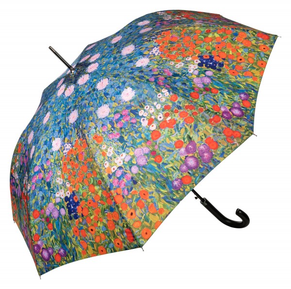Regenschirm Auf-Automatik Kunst Gustav Klimt: Bauerngarten