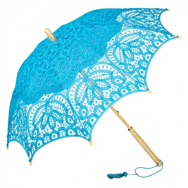 Lace umbrella &quot;Vivienne&quot;, turquoise