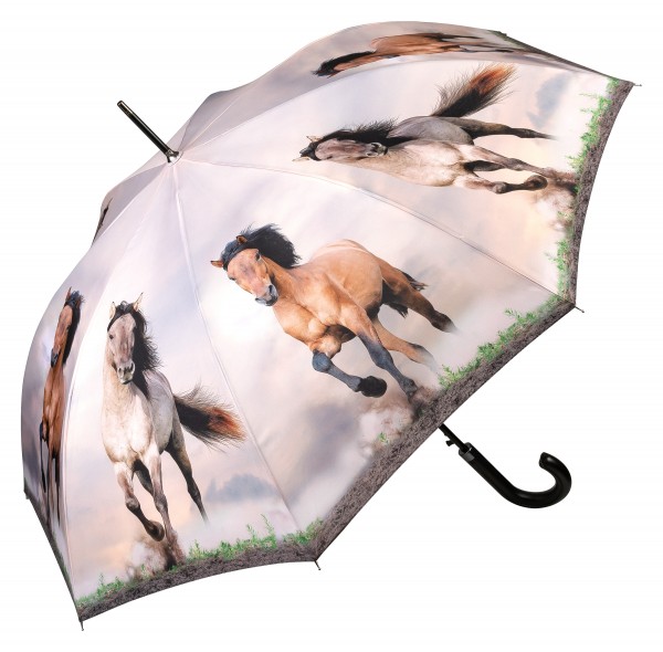 Regenschirm Automatik Wildpferde