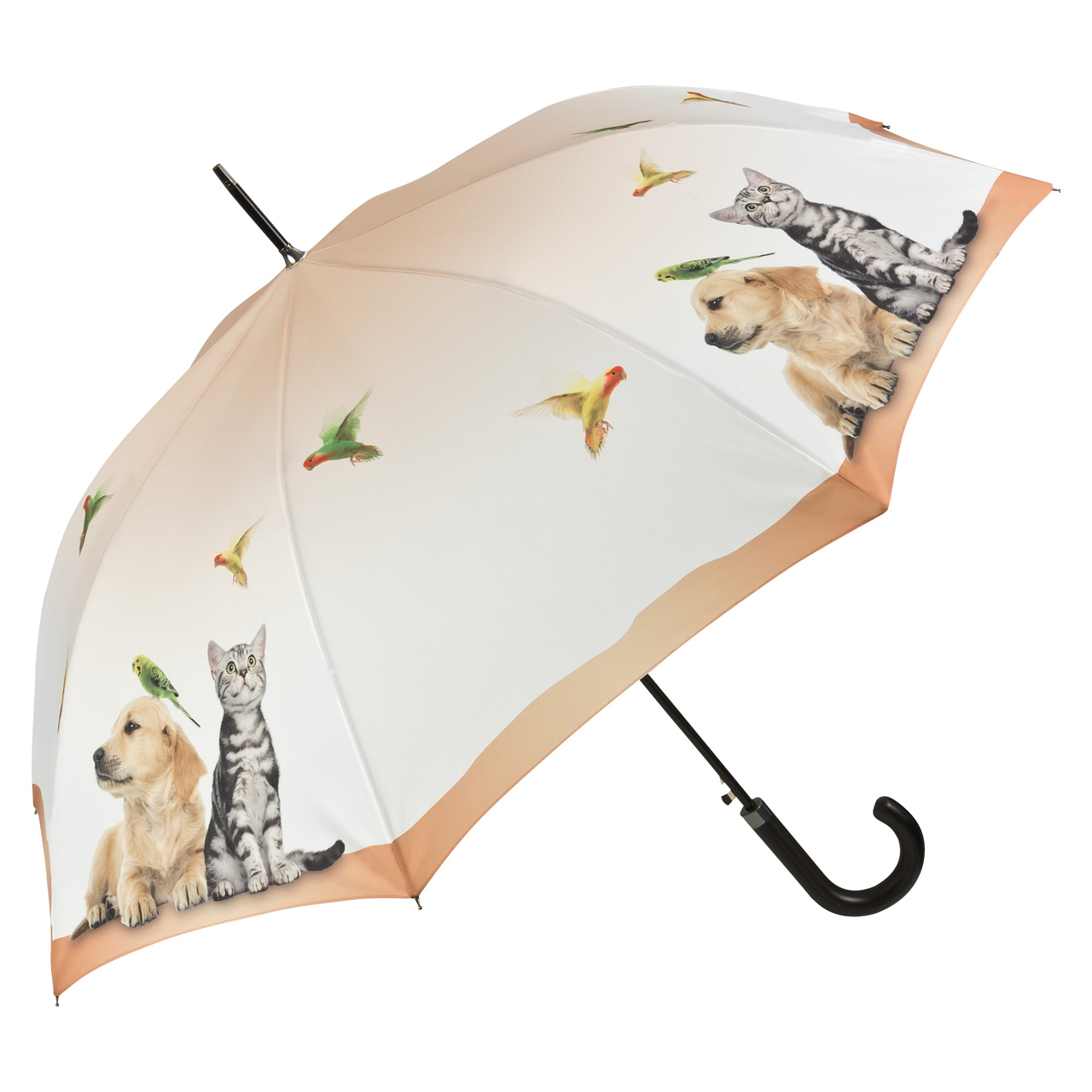 VON LILIENFELD Regenschirm Automatik Damen Herren Hund Motiv Englische Bulldoggen 