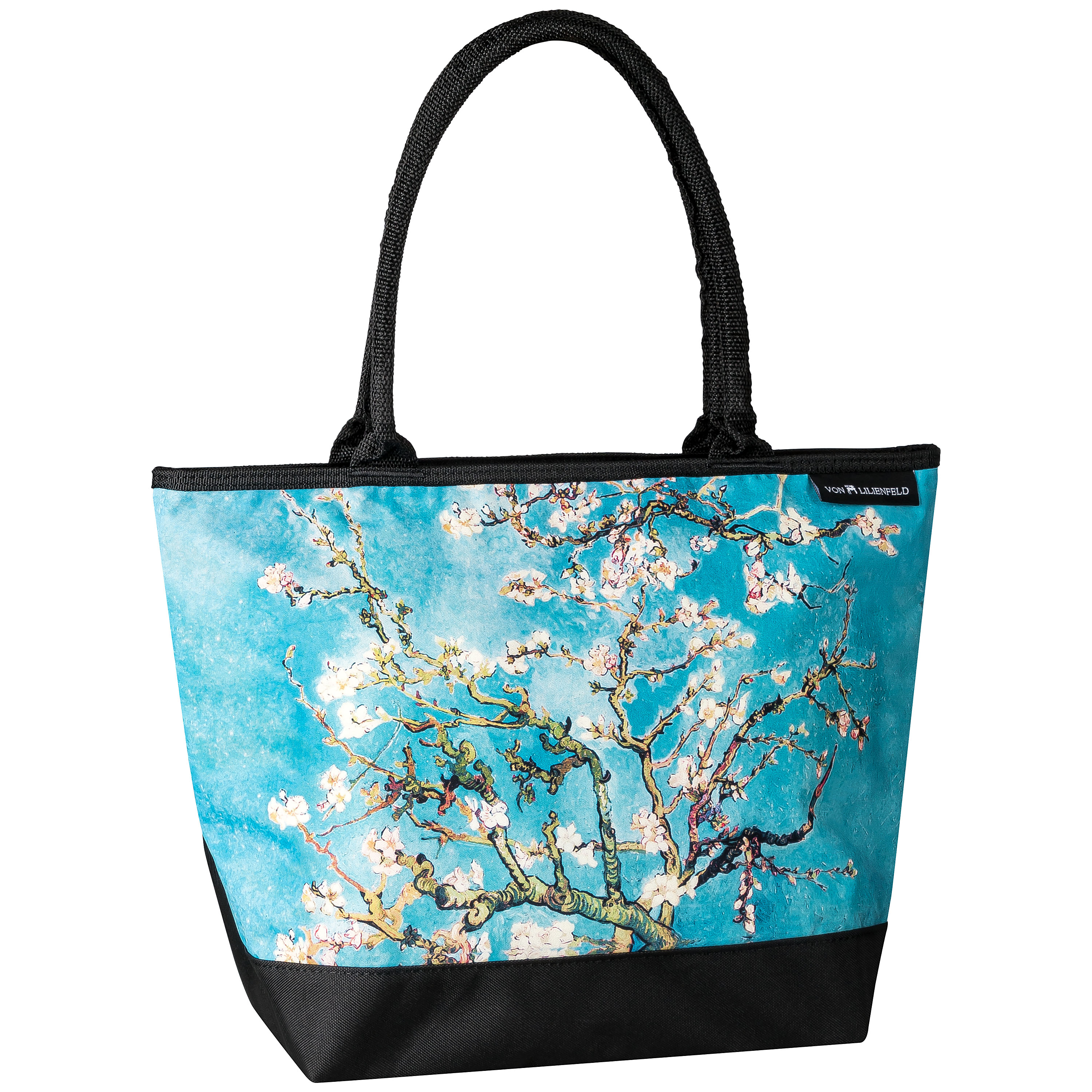 Erwin Pearl Vincent Van Gogh Museum Almond Blossoms Tote Bag Light  Blue/Black