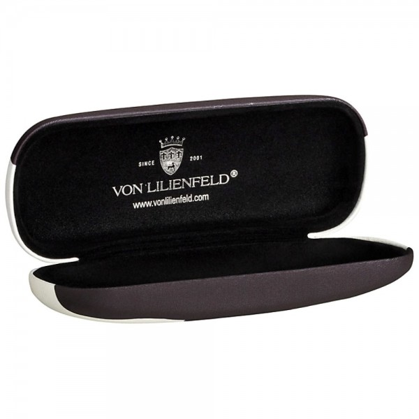 Glasses case with cleaning cloth Black Cats