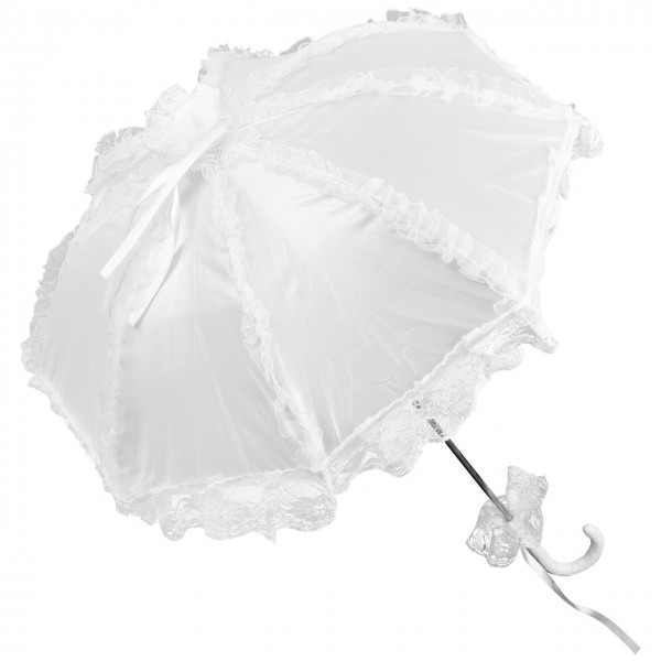 Bridal umbrella "Malisa", white