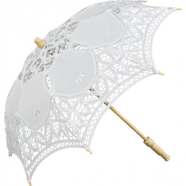 Lace umbrella "Julie" white