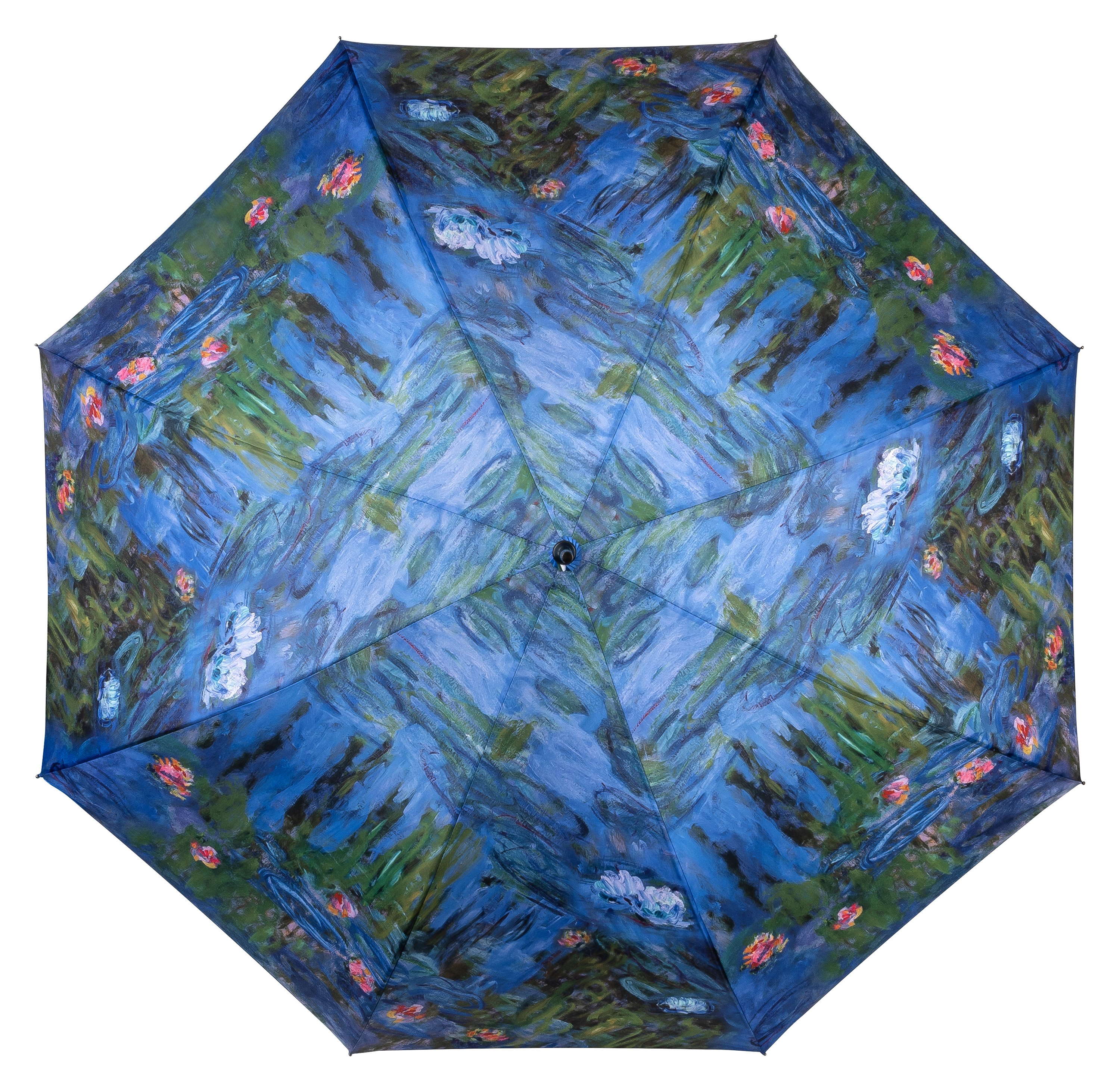 | REGENSCHIRME Claude lieben Kunst Automatik Schirme | LILIENFELD Motiv Regenschirm VON Monet: Seerosen | - Regenschirme mit Wir blau