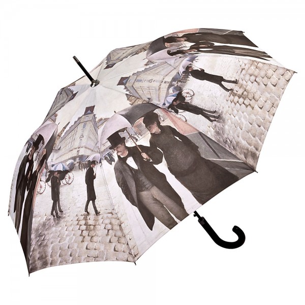 Umbrella Automatic Art Gustave Caillebotte: Rainy Paris