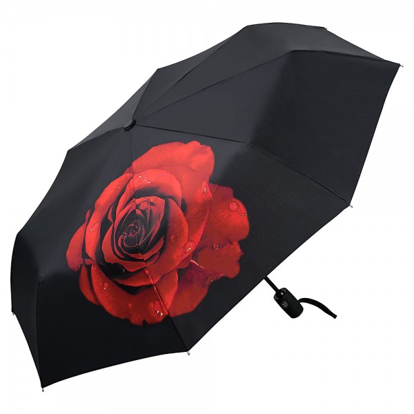Folding Pocket Umbrella Automatic Telescopic Rose