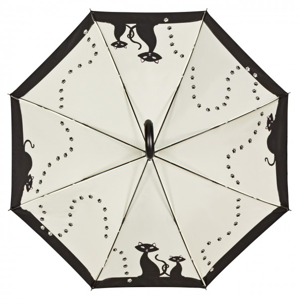 Regenschirm Automatik Schwarze Katzen, doppelt bespannt