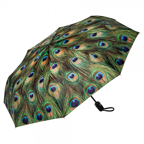 Folding Pocket Umbrella Automatic Telescopic Peacock