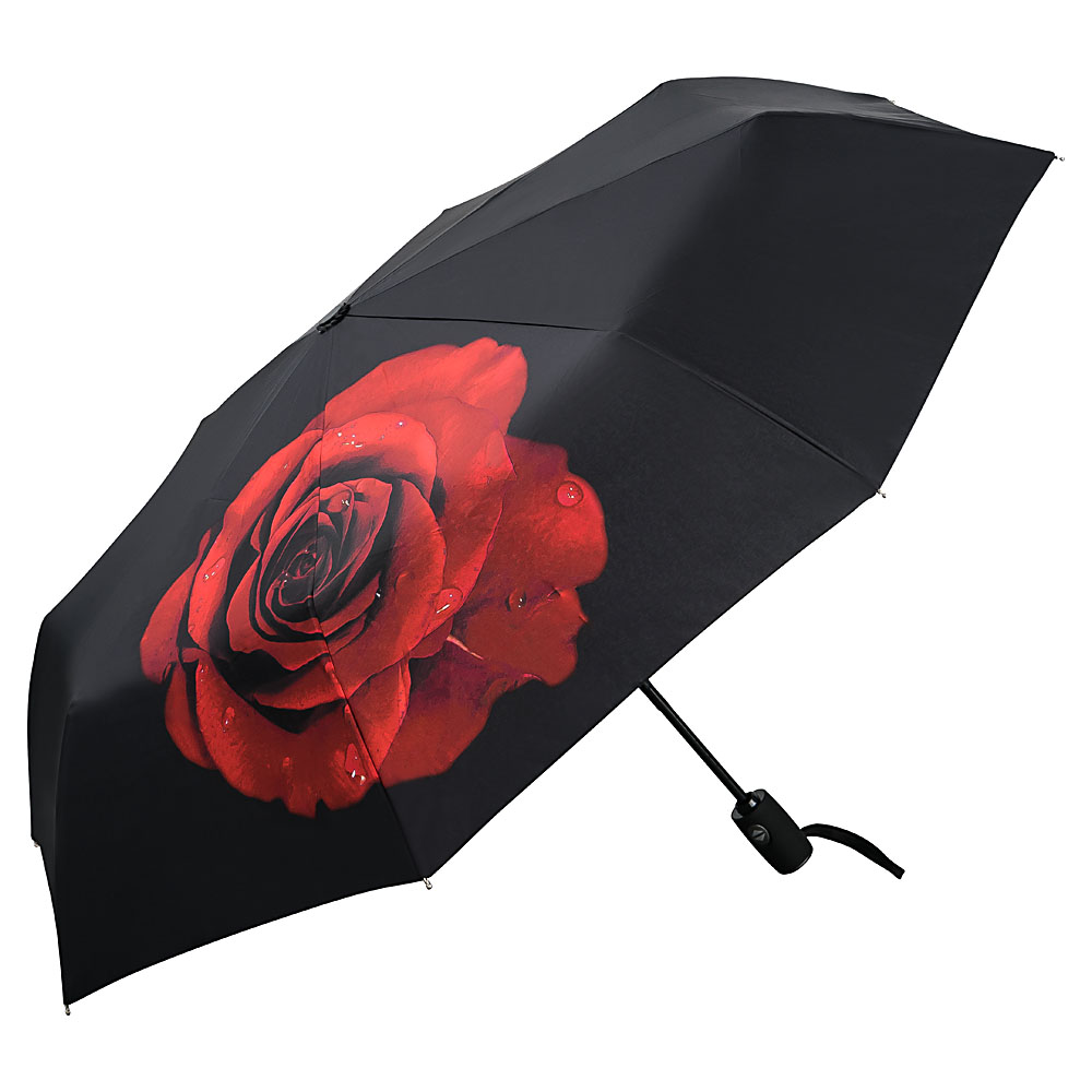 Taschenschirm Rose Auf-Zu-Automatik | Regenschirme mit Motiv | REGENSCHIRME  | VON LILIENFELD - Wir lieben Schirme