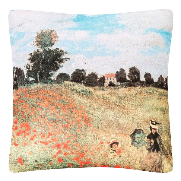 Cushion 40 x 40 Claude Monet: Field of Poppies