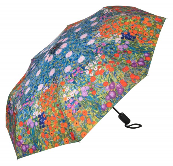 Folding Pocket Umbrella Auto-open-close Telescopic Gustav Klimt: Peasant Garden
