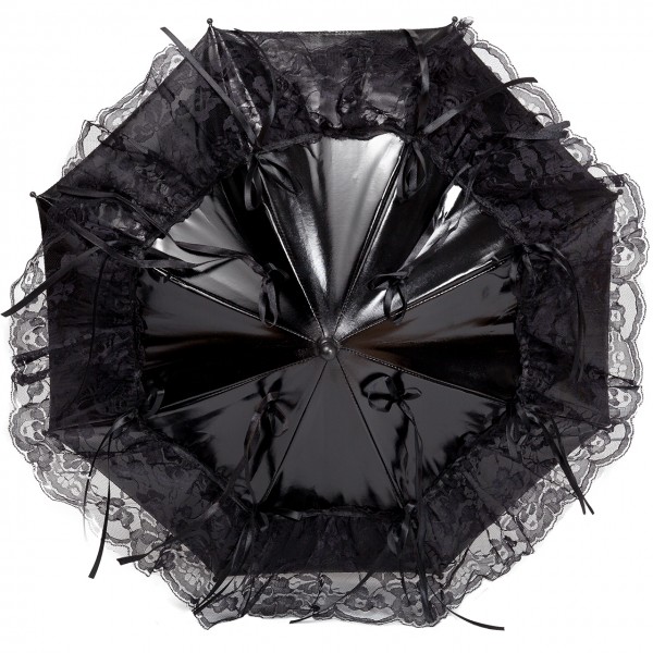 Bridal umbrella "Callista", black