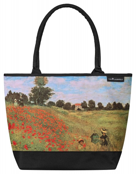 Tote Bag Shopping Art Claude Monet: Field of poppies
